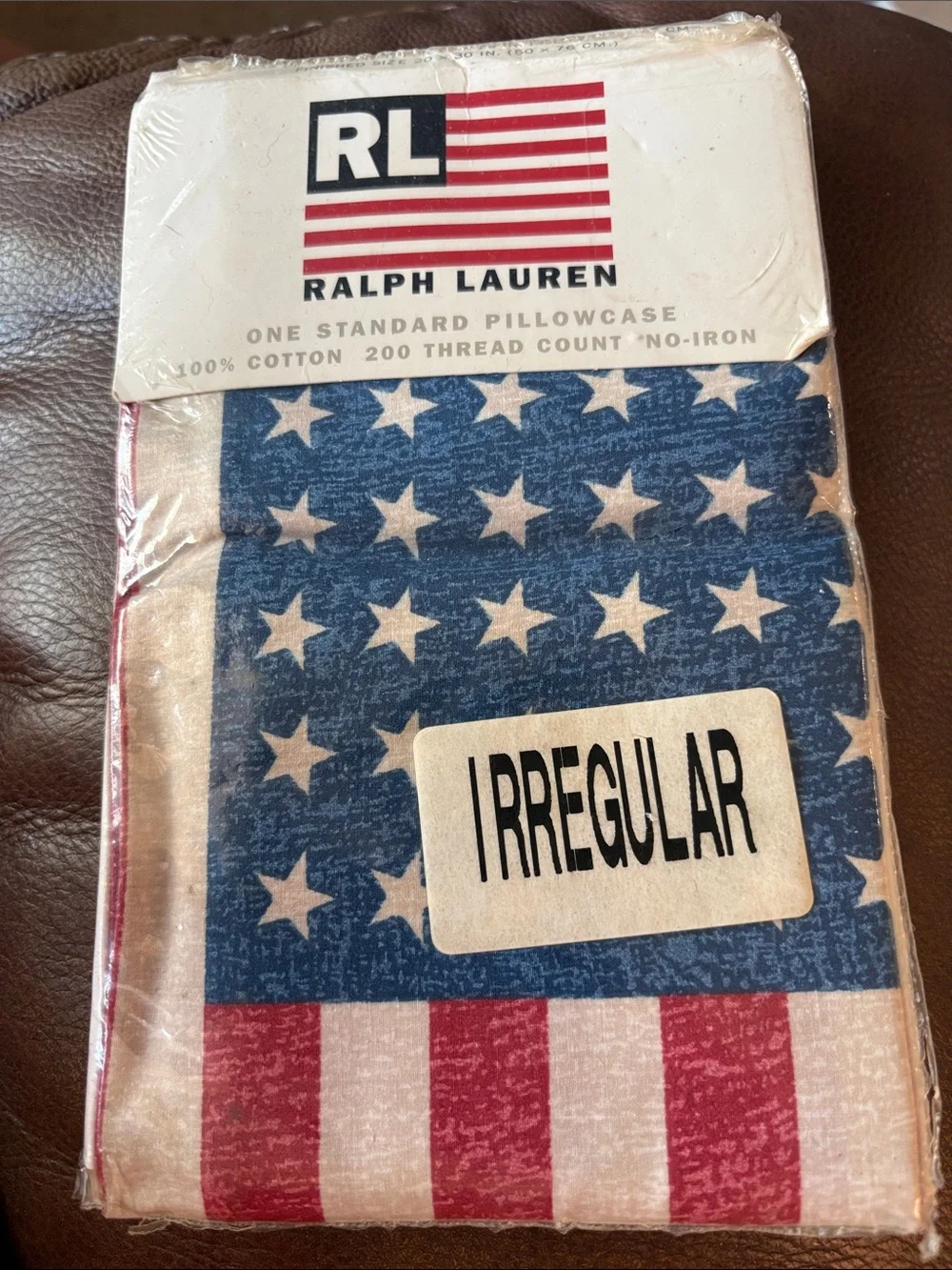 Ralph Lauren American Flag Pillowcase in Red, White & Blue